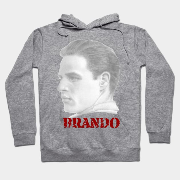 Marlon Brando Hoodie by jkarenart